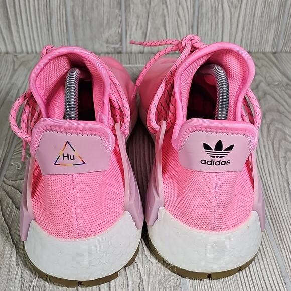 Adidas Pharrell X NMD Human Race Trail Sun Calm Pink Sneakers Mens Size 8.5 - Picture 5 of 11